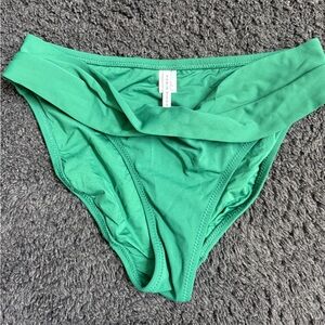 Robin Piconne bikini banded hipster bottom green Sz L